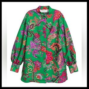 🄷&🄼 Trend Floral Statement Shirt Jacket Size 10